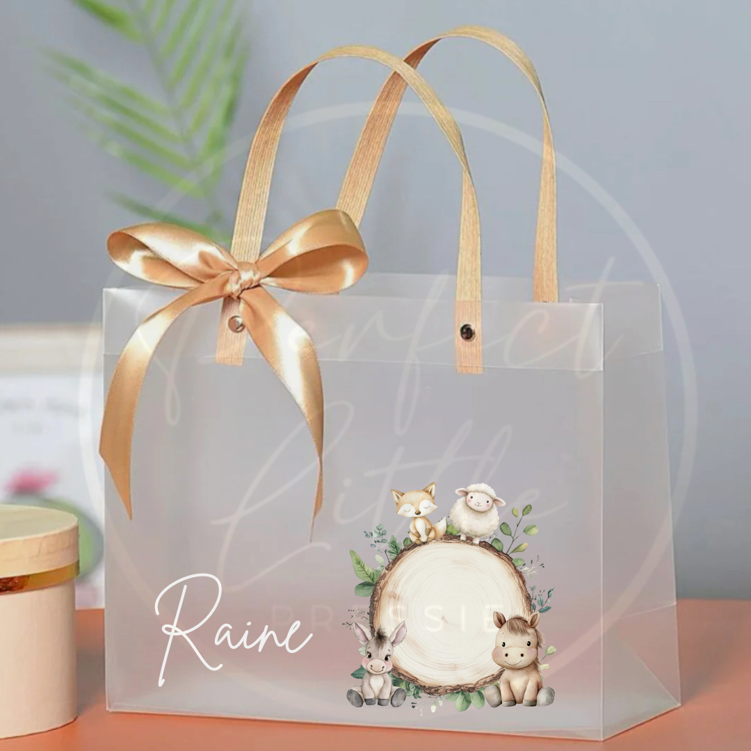 Frosted Gift Bag - Oak Slice Animal Designs