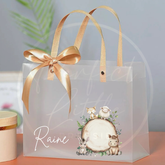 Frosted Gift Bag - Oak Slice Animal Designs