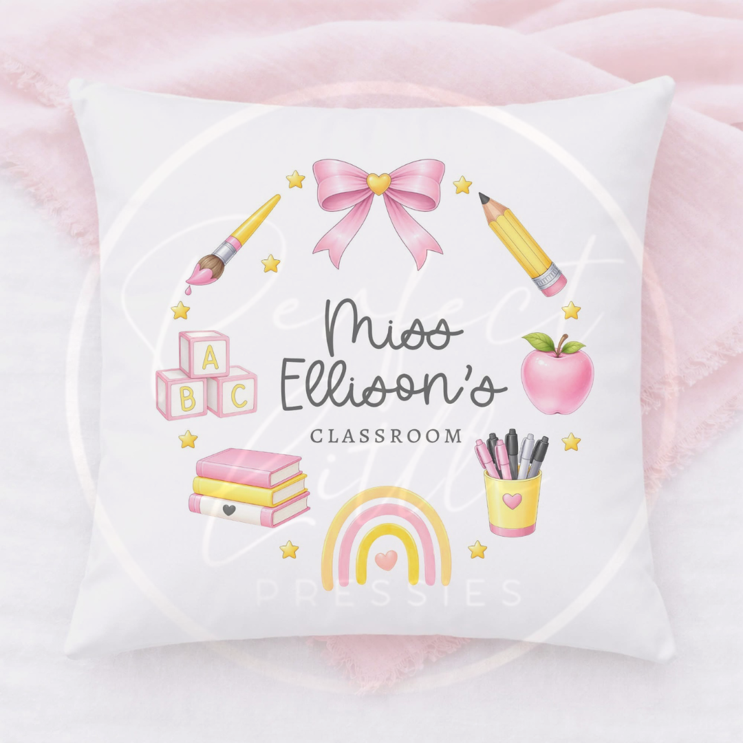 Teacher - Cushion Cover Wreath Designs