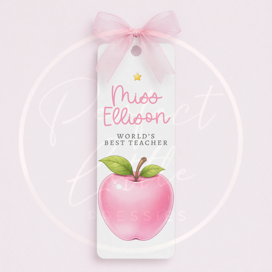 Teacher - Apple Bookmark