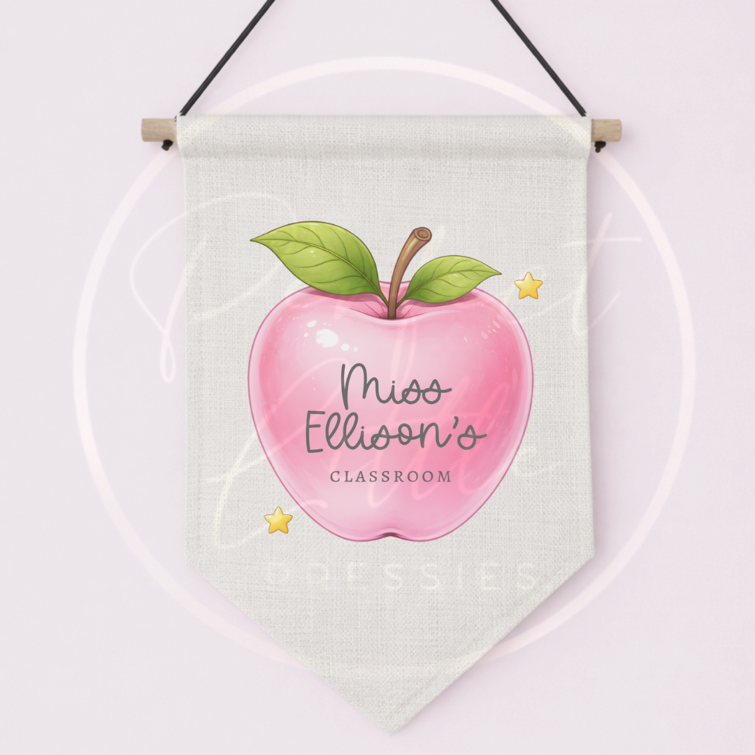 Teacher - Apple Hanging Pendant Sign