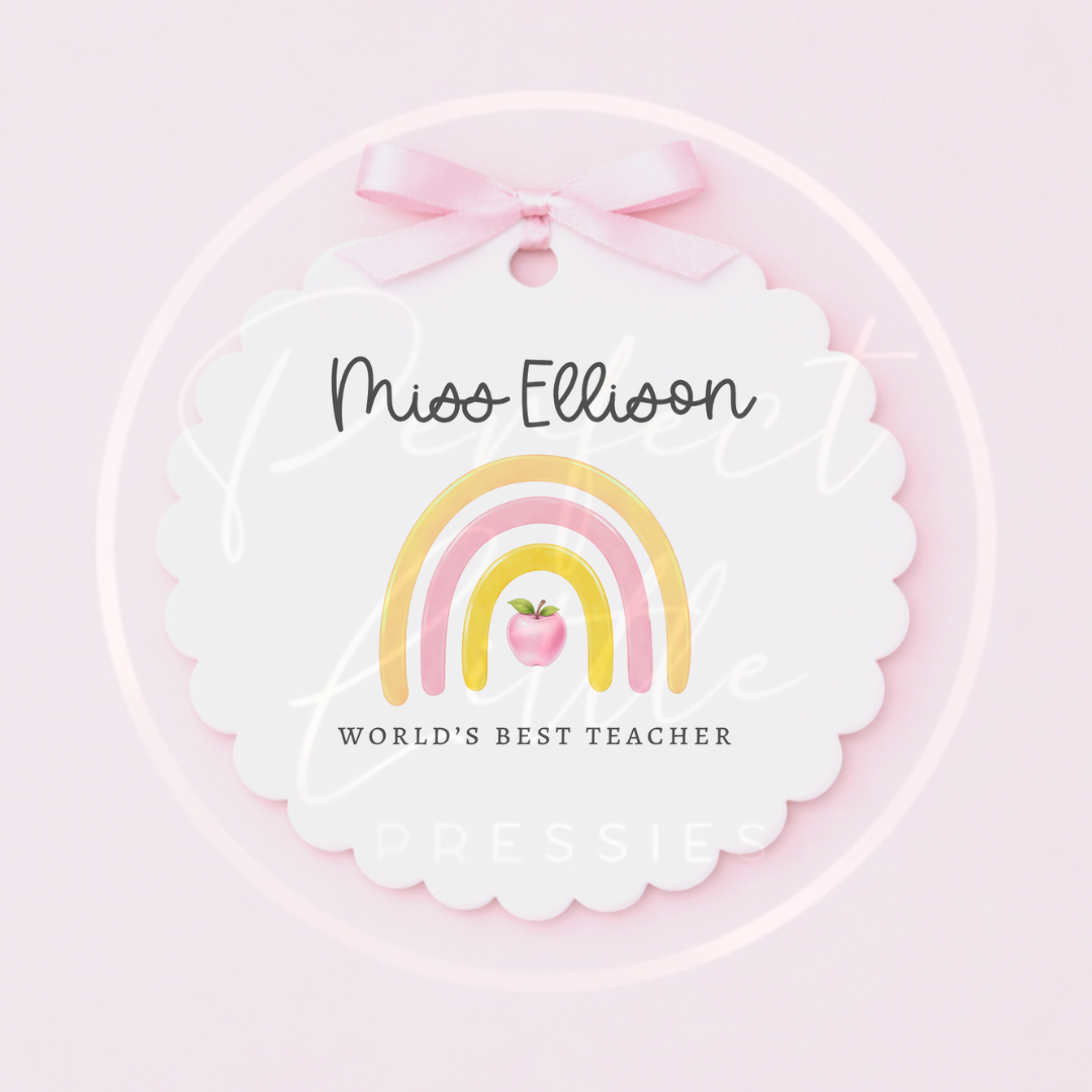 Teacher - Apple Rainbow Disc