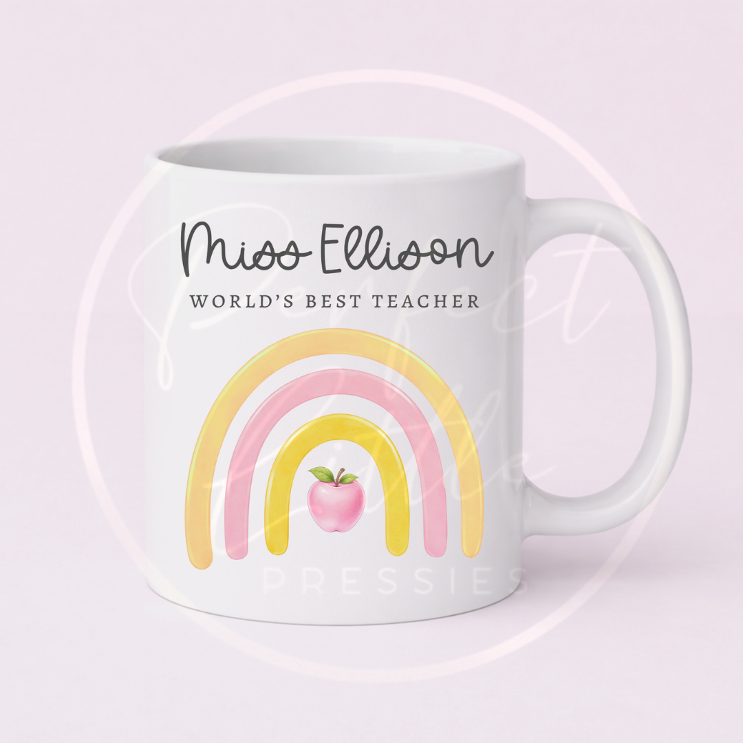 Teacher - Apple Rainbow Mug