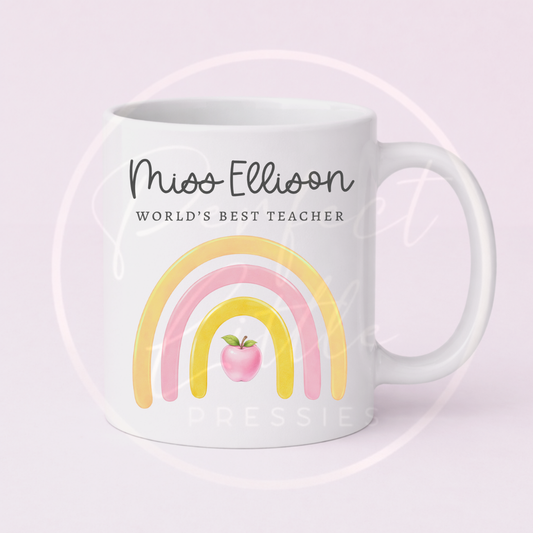 Teacher - Apple Rainbow Mug