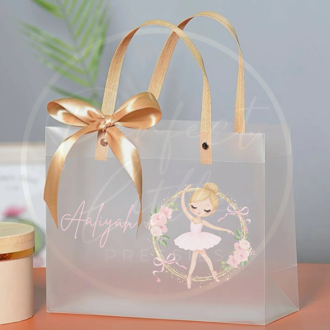 Frosted Gift Bag - Ballerina