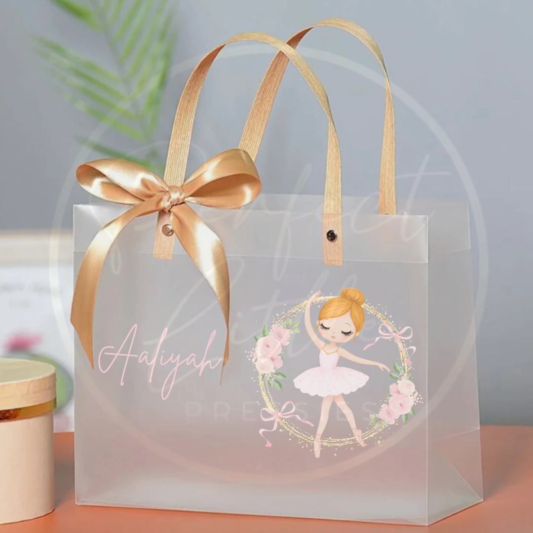 Frosted Gift Bag - Ballerina