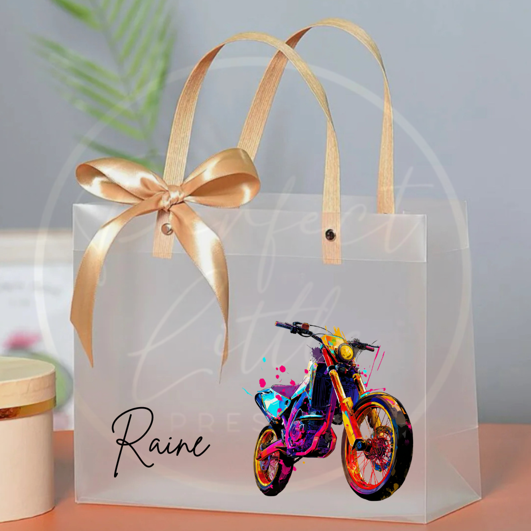 Frosted Gift Bag - Neon Motors