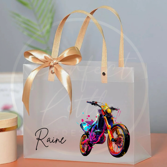 Frosted Gift Bag - Neon Motors
