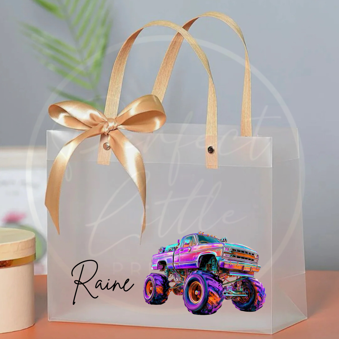 Frosted Gift Bag - Neon Motors