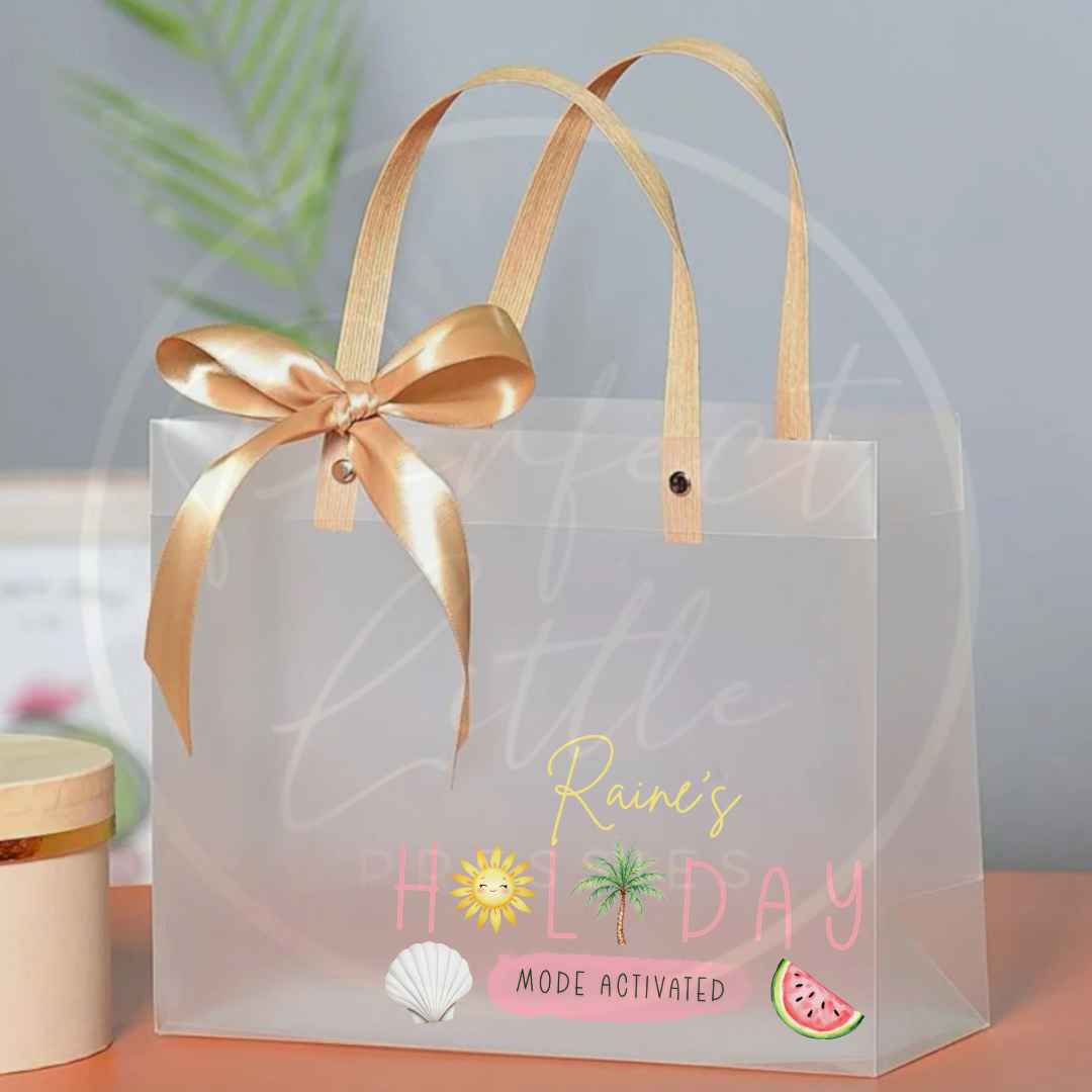 Frosted Gift Bag - Kids Holiday Designs