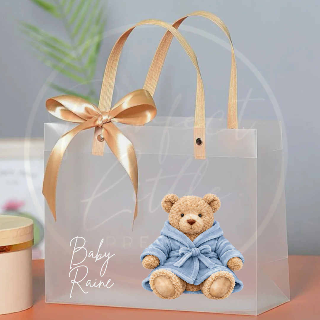 Frosted Gift Bag - Robe Bear