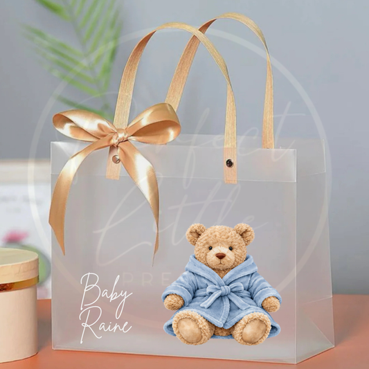 Frosted Gift Bag - Robe Bear