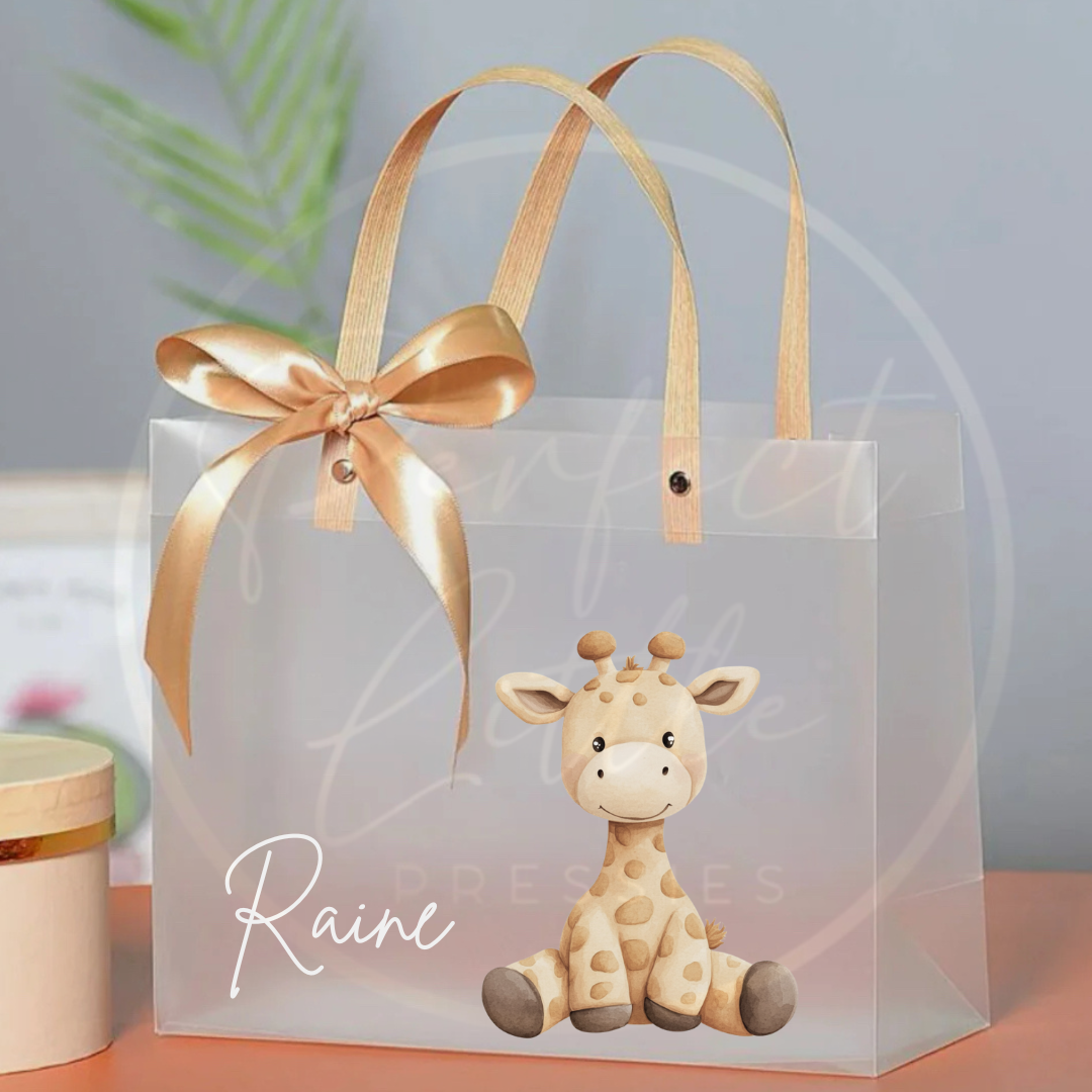 Frosted Gift Bag - Soft Animal Designs