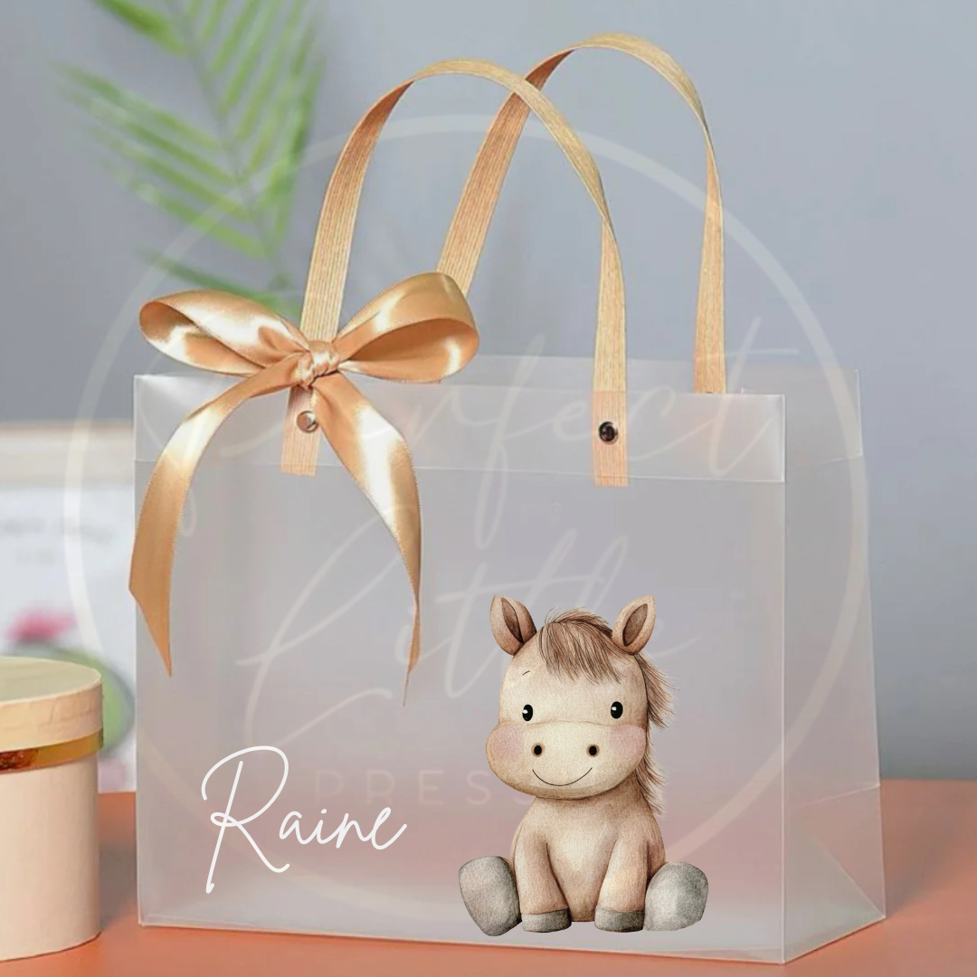 Frosted Gift Bag - Soft Animal Designs