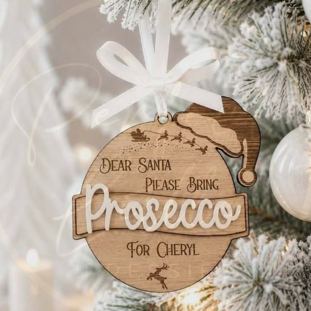 Christmas - Dear Santa Bring Prosecco