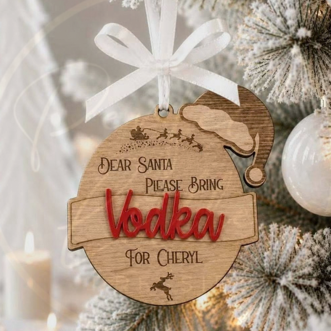 Christmas - Dear Santa Bring Vodka