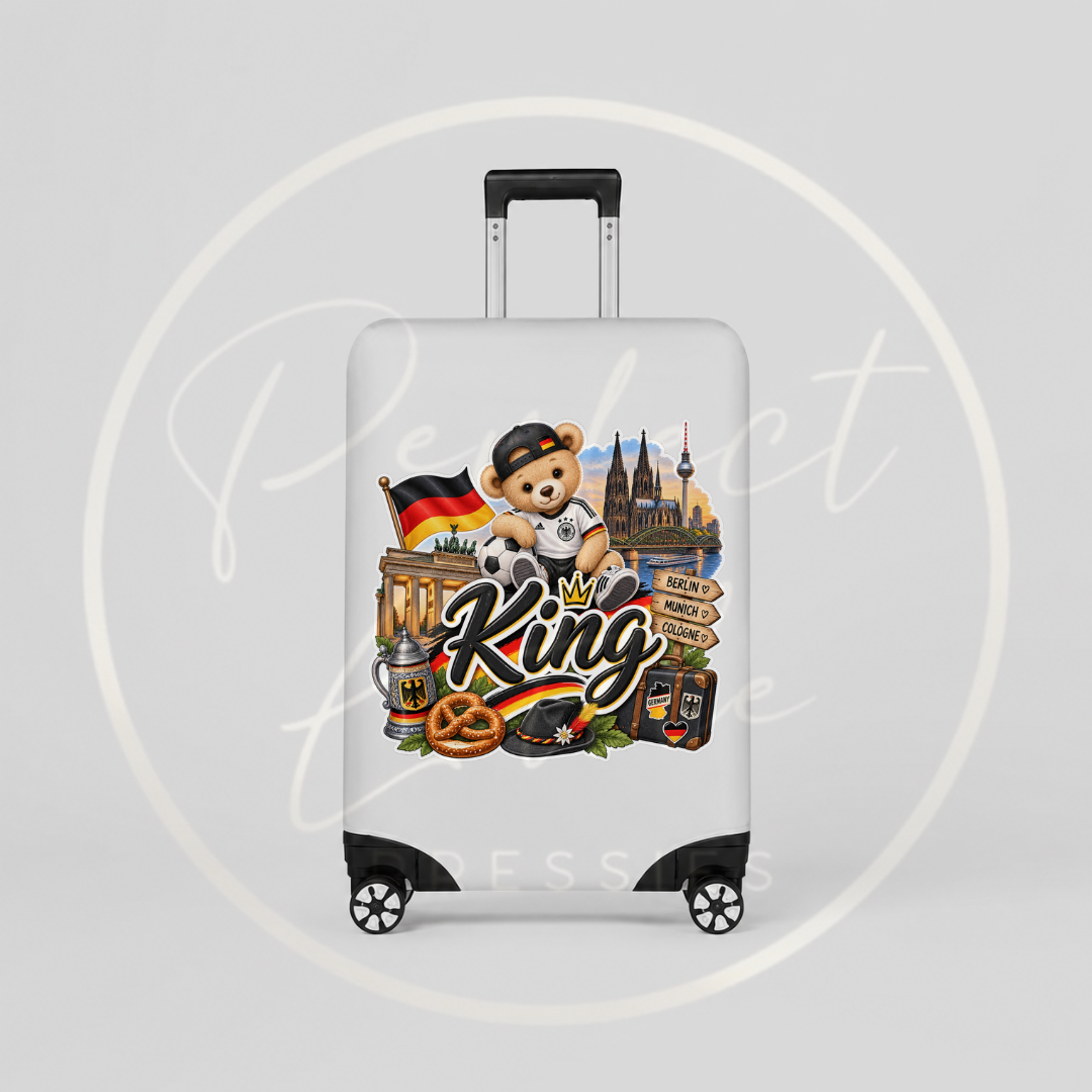 Suitcase Cover - Little Germany Bear