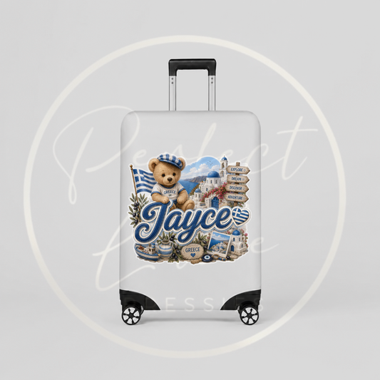 Suitcase Cover - Little Greece Bear