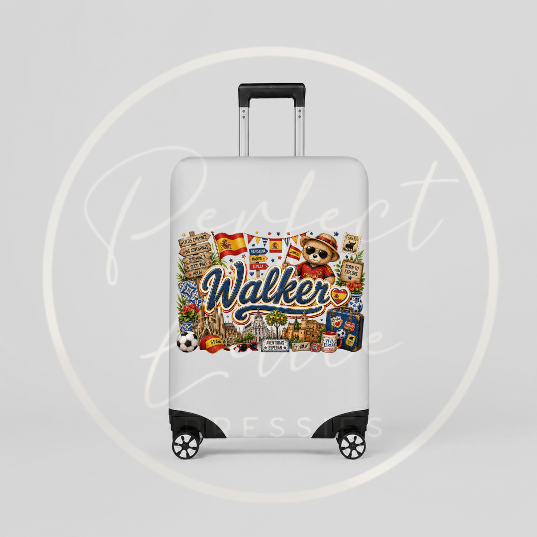 Suitcase Cover - Full Little Spain Bear