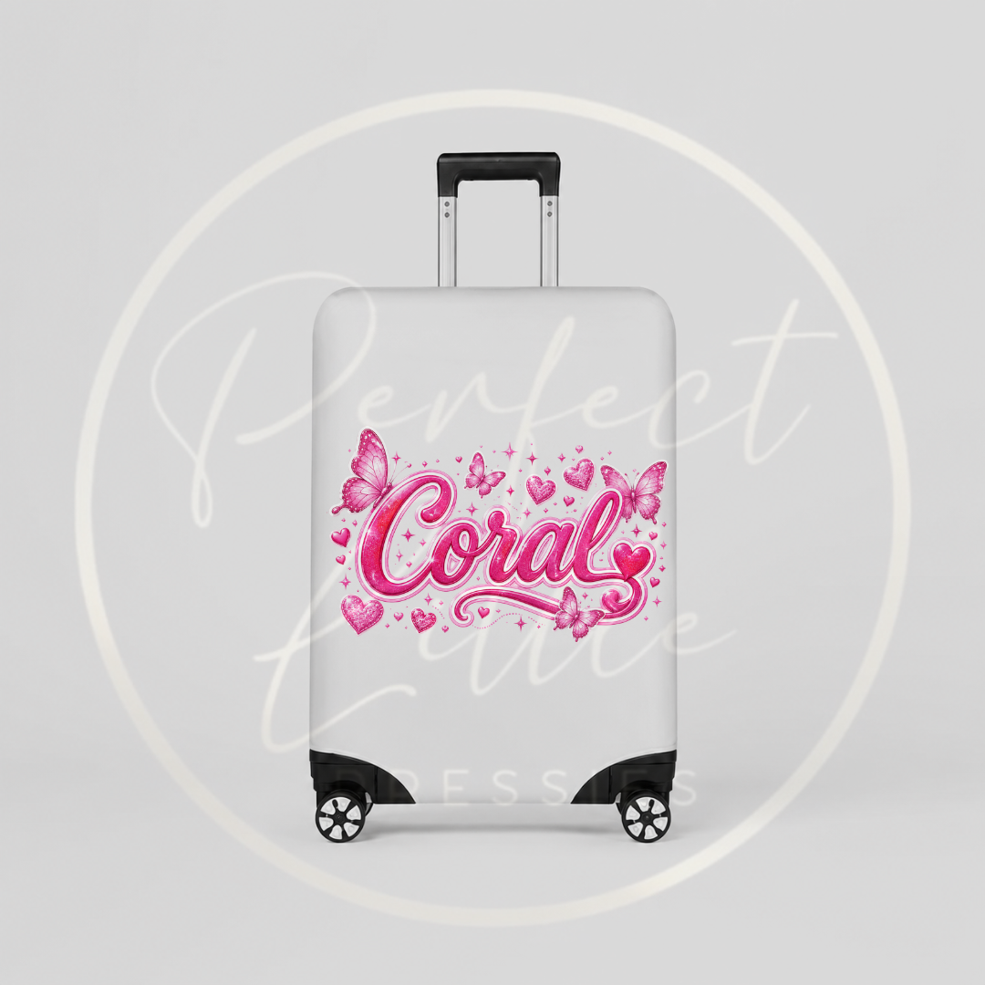 Suitcase Cover - Pink Sparkle