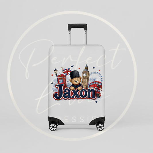 Suitcase Cover - Little London Bear
