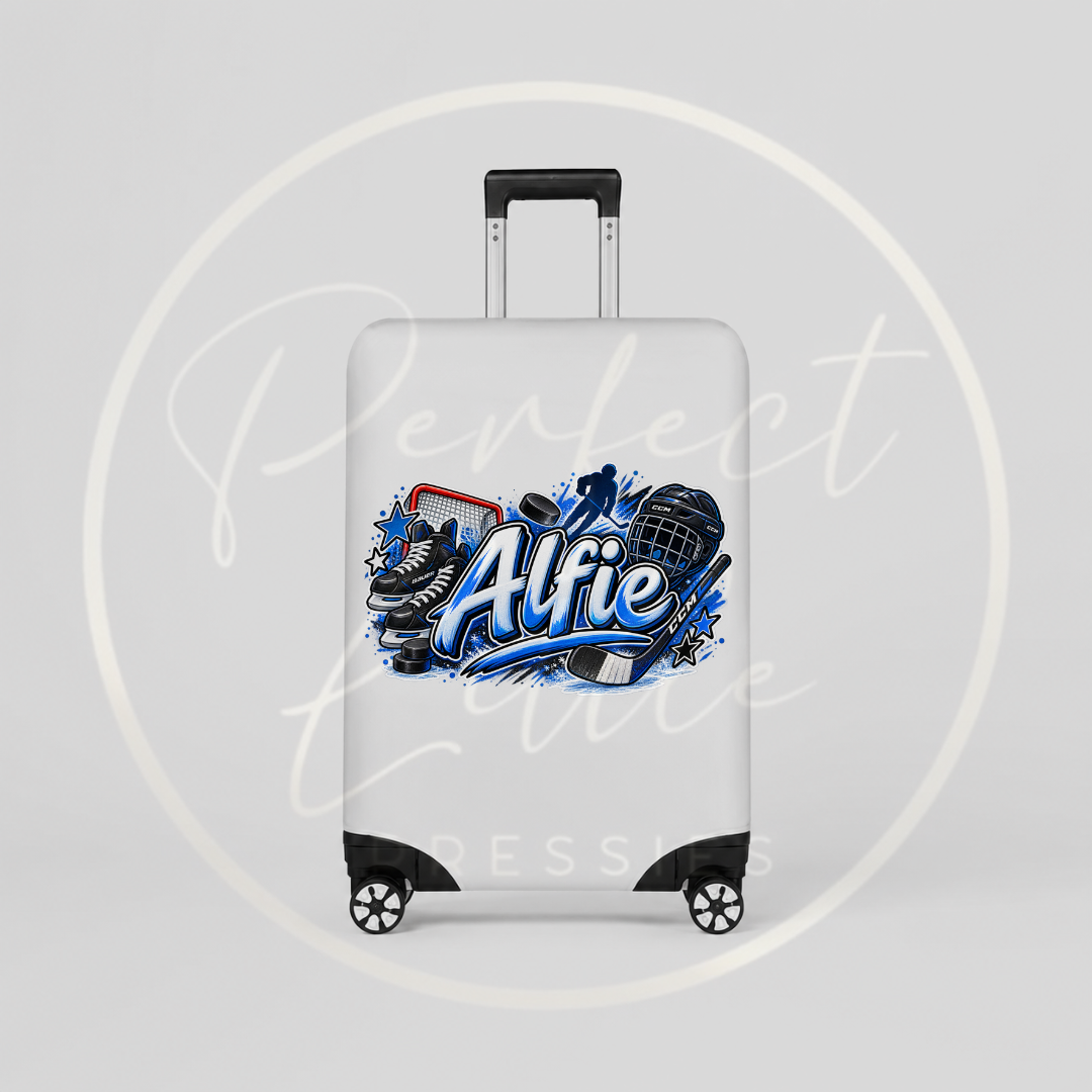 Suitcase Cover - Ice Hockey