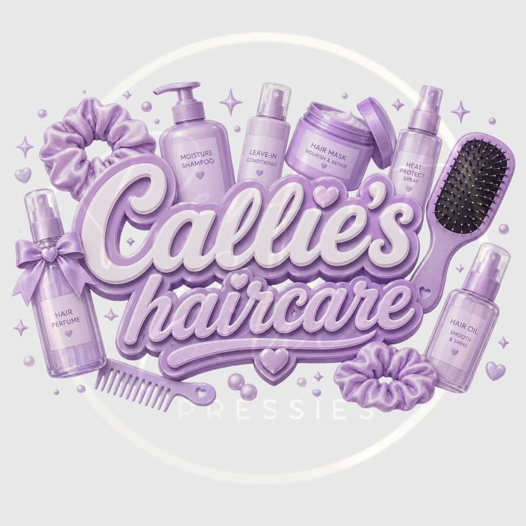 CUSTOM ADHESIVE DECAL - Purple Name Haircare