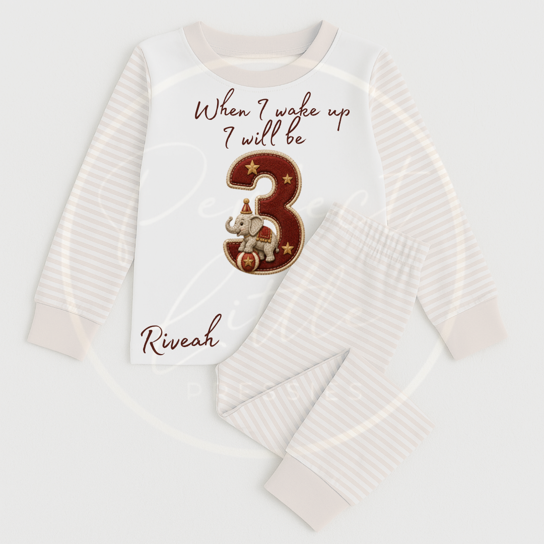 Kids Pyjamas - When I Wake Up Vintage Circus