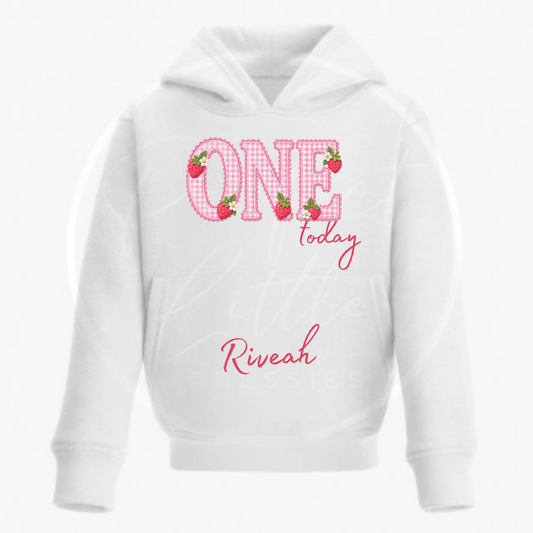 Kids Hoodie - Strawberry Birthday