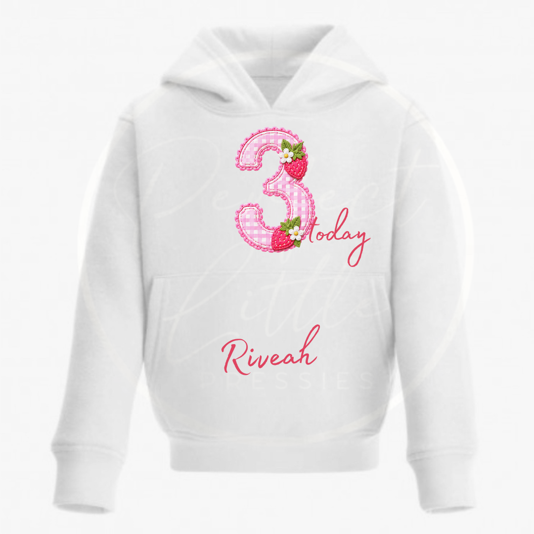 Kids Hoodie - Strawberry Birthday