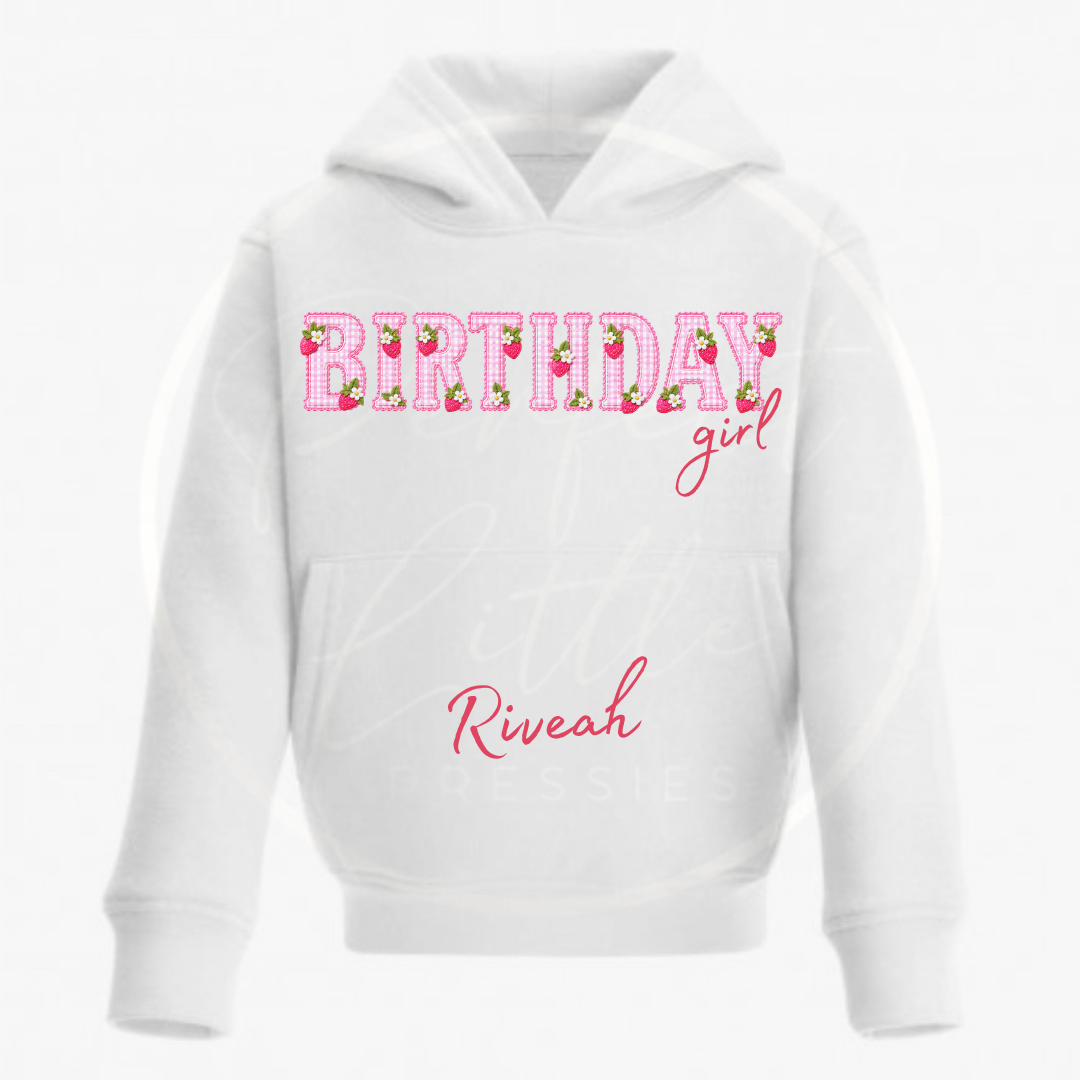 Kids Hoodie - Strawberry Birthday