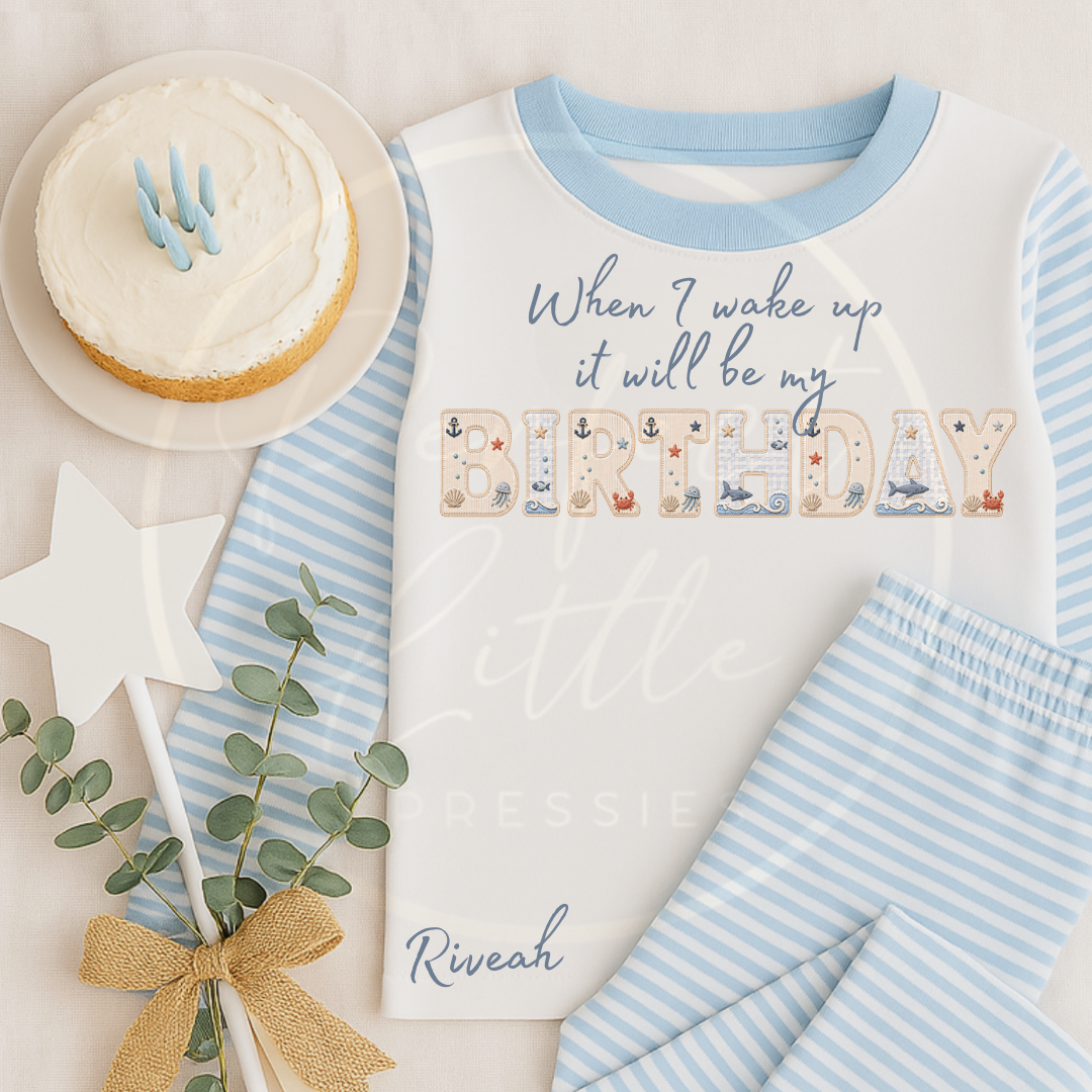 Kids Pyjamas - When I Wake Up Seaside