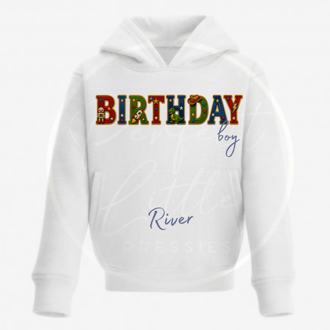 Kids Hoodie - Vintage Playroom Birthday