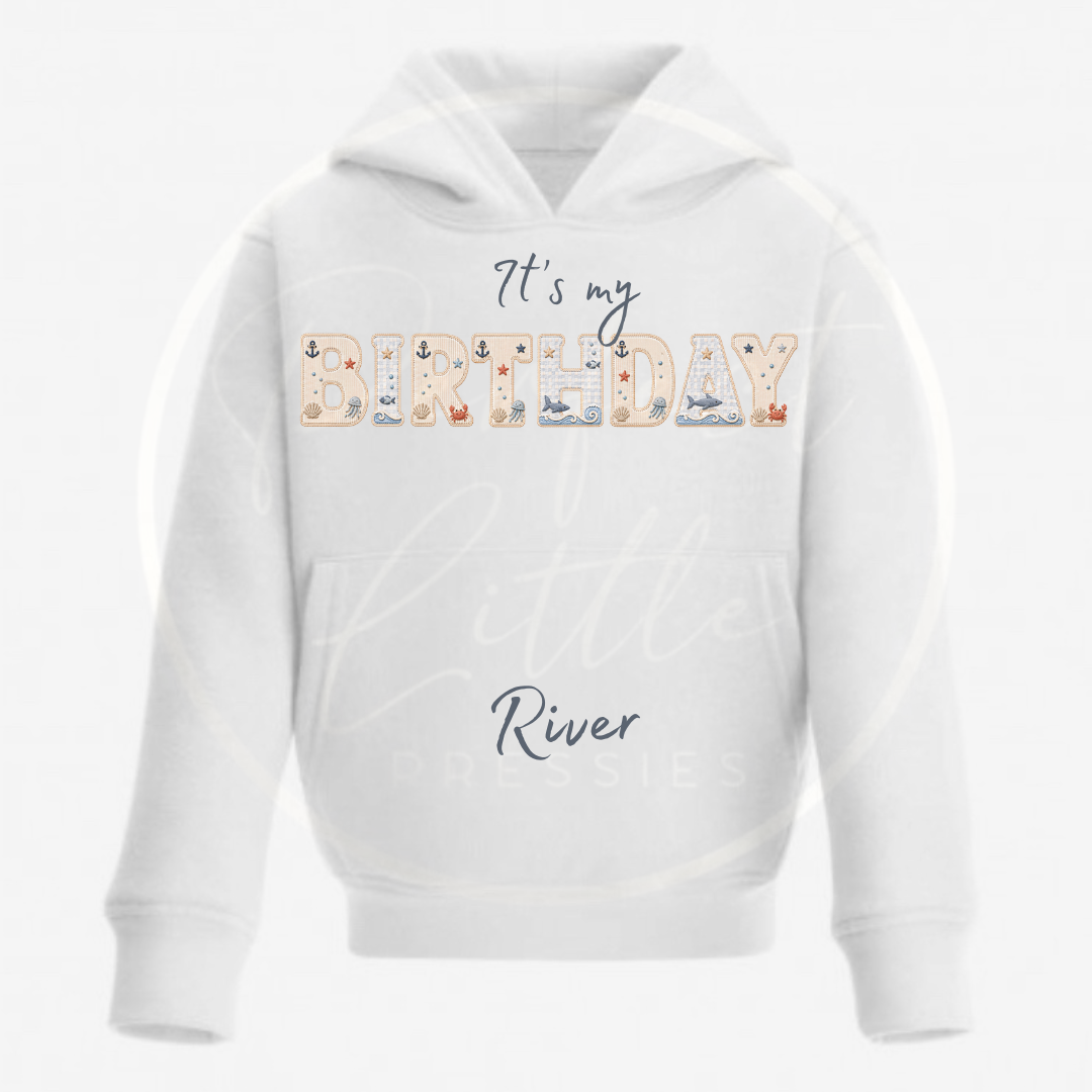 Kids Hoodie - Seaside Birthday