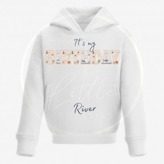 Kids Hoodie - Seaside Birthday