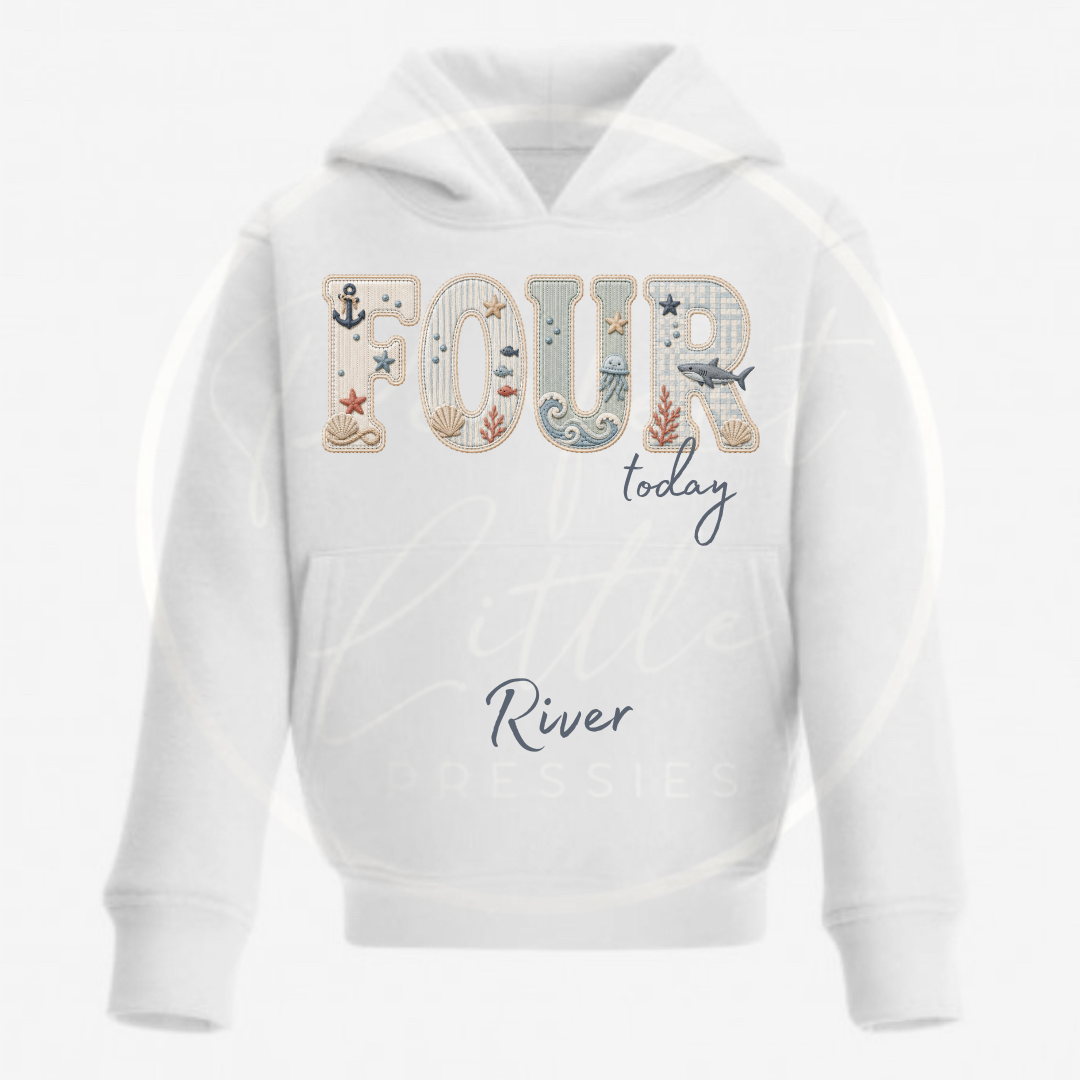 Kids Hoodie - Seaside Birthday