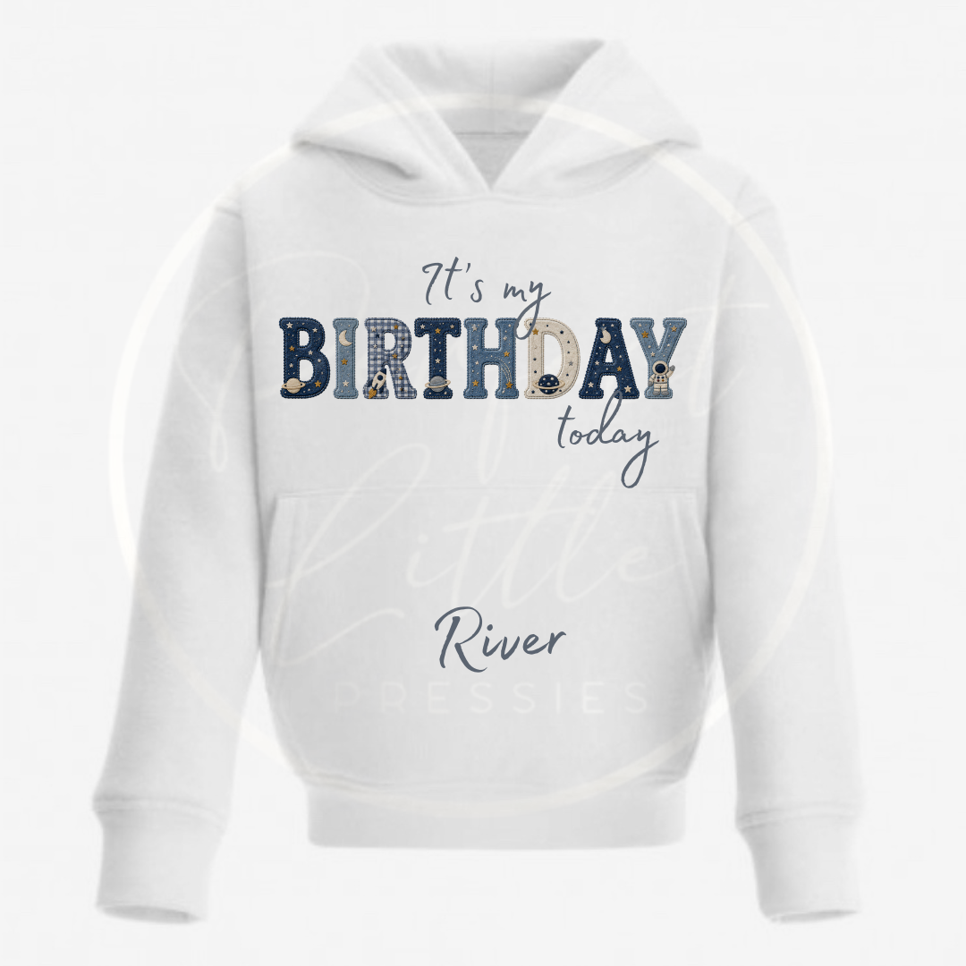 Kids Hoodie - Space Birthday