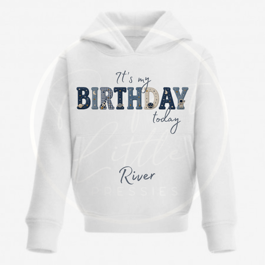 Kids Hoodie - Space Birthday