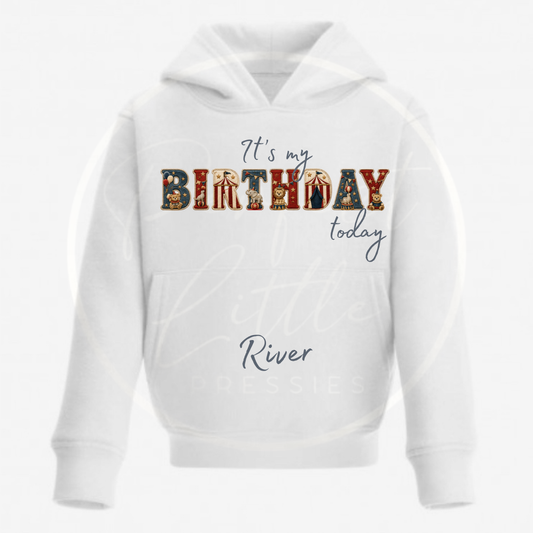 Kids Hoodie - Vintage Circus Birthday