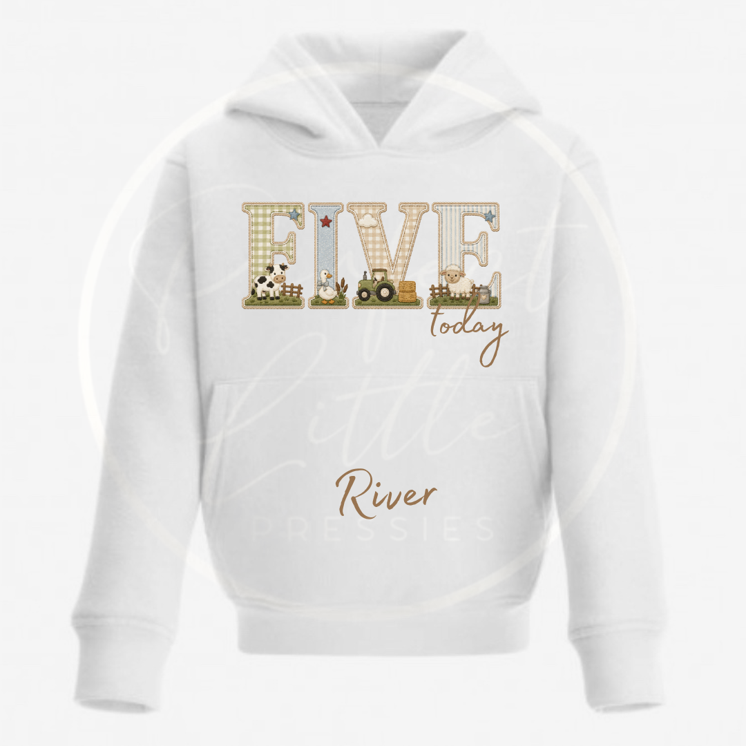 Kids Hoodie - Farm Yard Birthday