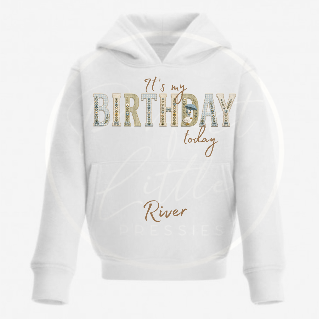 Kids Hoodie - Little Goose Birthday