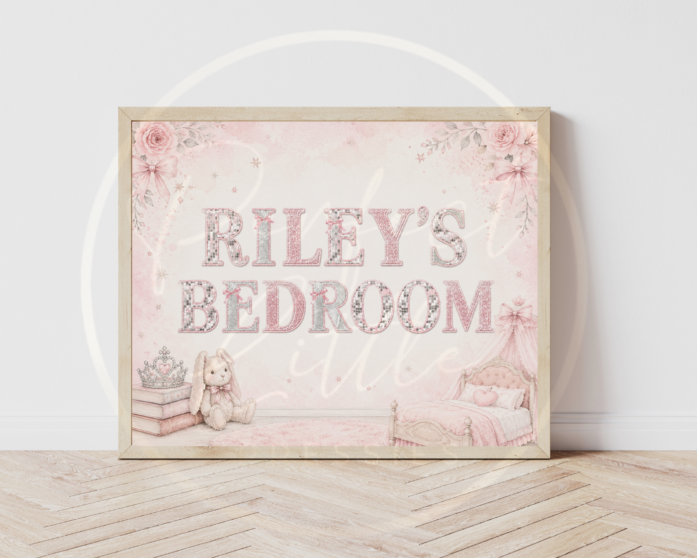 Custom Print - Disco Theme Name Bedroom