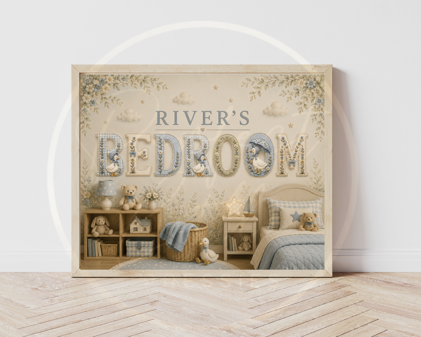 Custom Print - Little Goose Name Bedroom