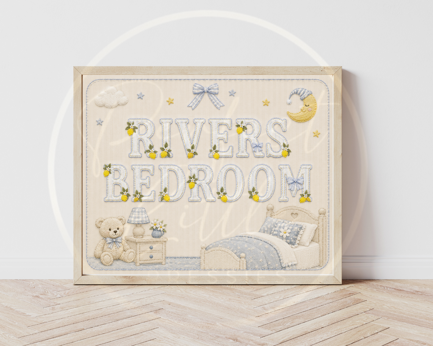 Custom Print - Lemon Theme Name Bedroom