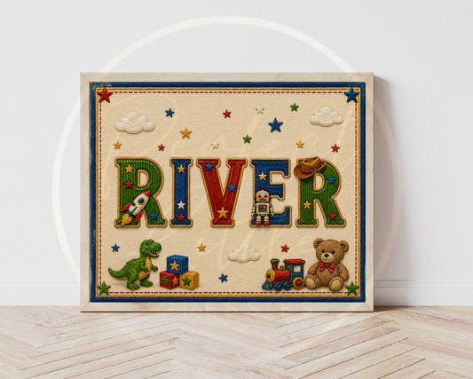 Custom Print - Playroom Theme Name