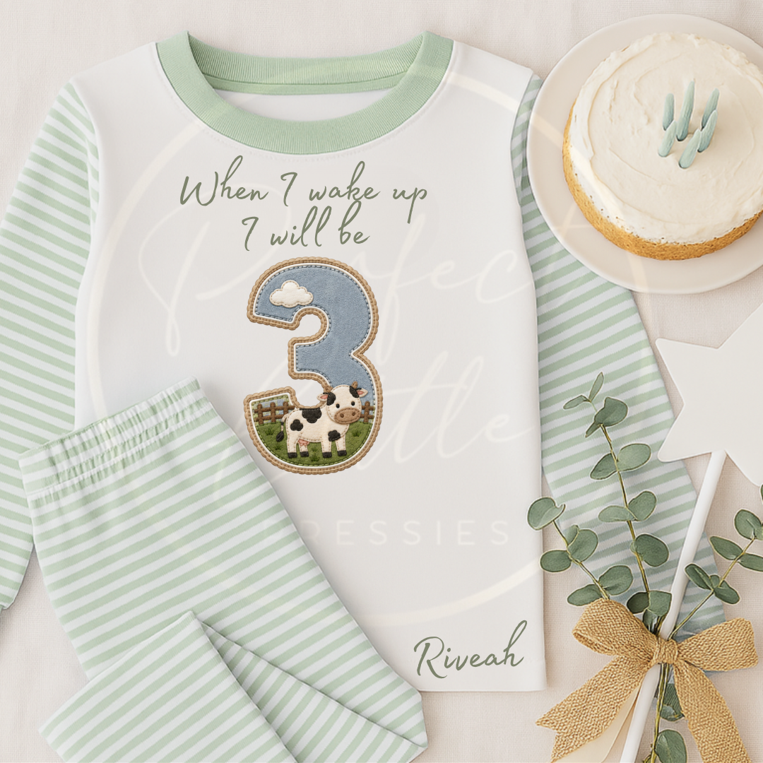 Kids Pyjamas - When I Wake Up Farm Yard