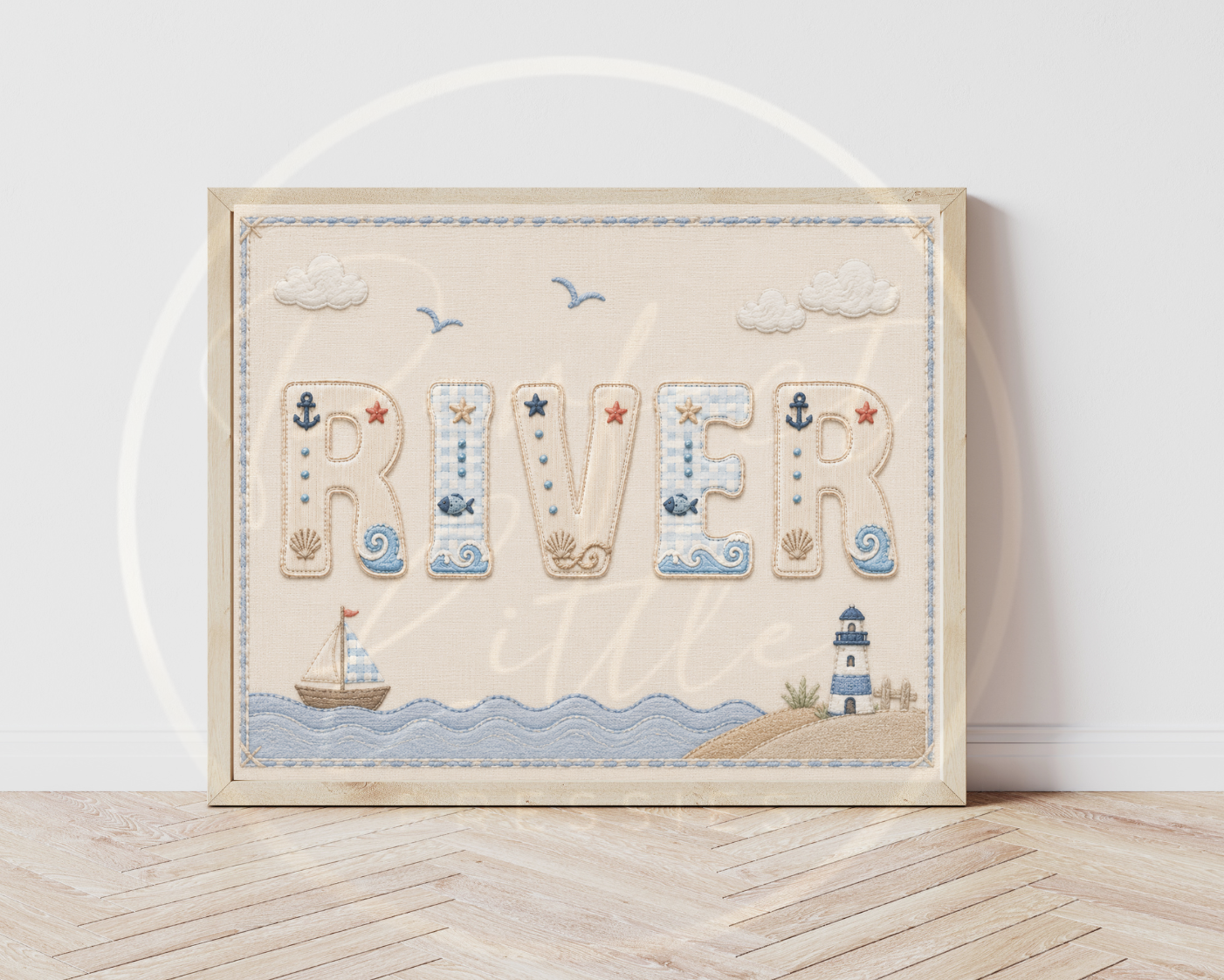 Custom Print - Seaside Name/Bedroom Digital Download