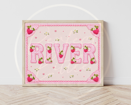 Custom Print - Strawberry Name