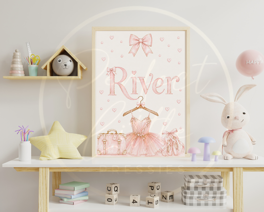 Custom Print - Ballerina Name/Bedroom Digital Download