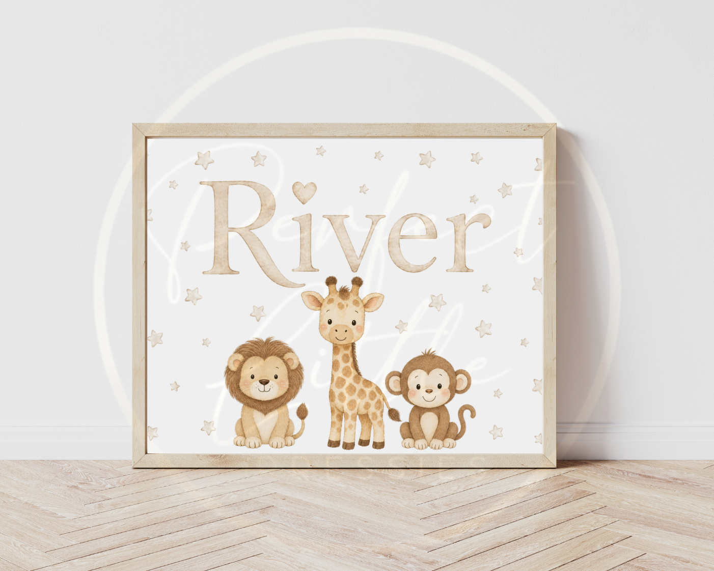 Custom Print - Safari Name/Bedroom Digital Download